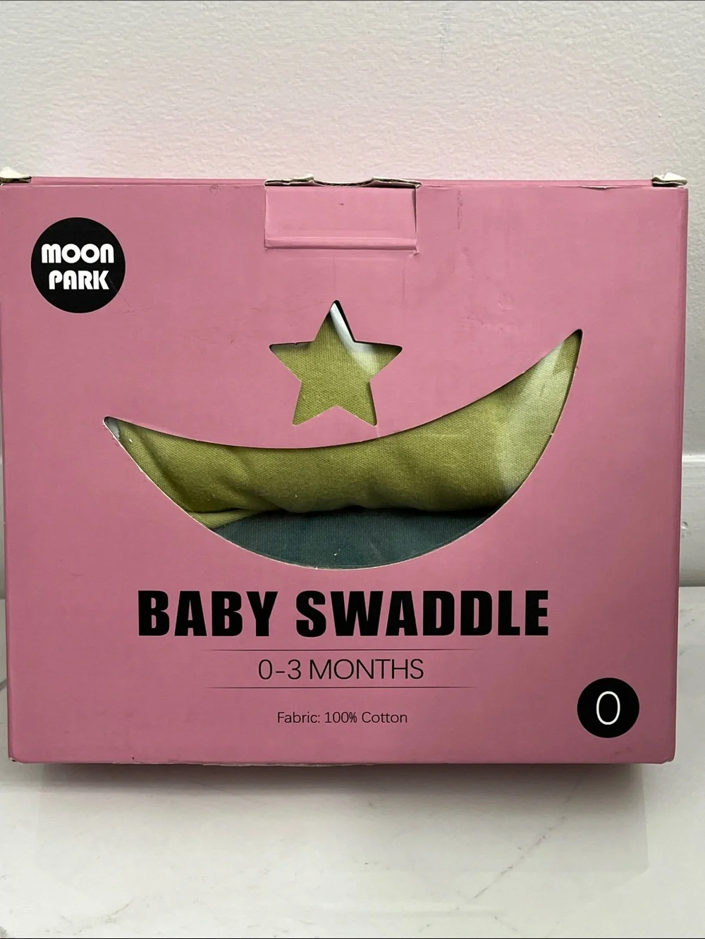 Baby swaddle 2 pack green 0-3 months cotton